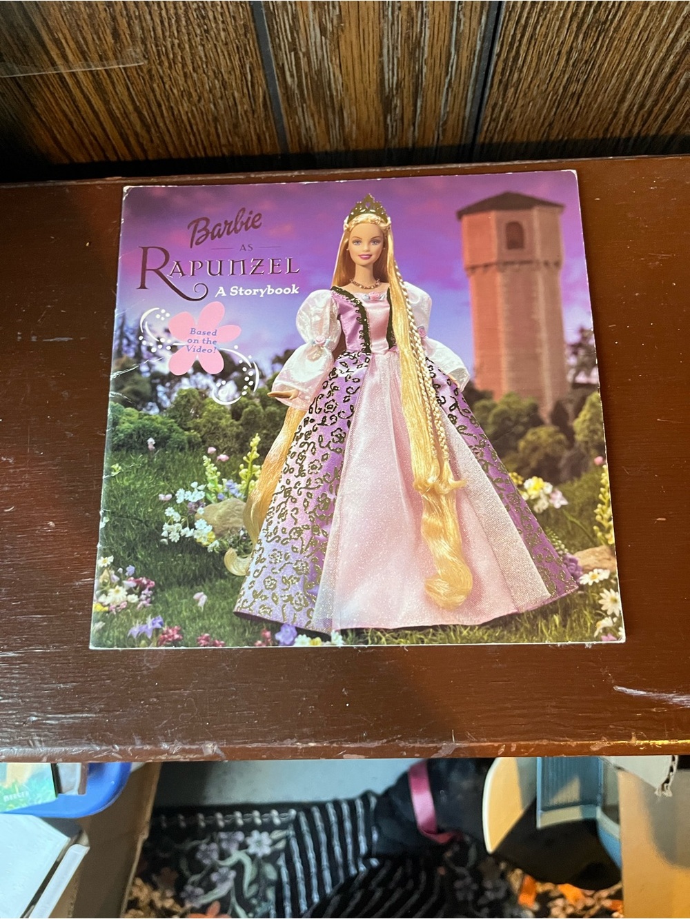 Barbie Rapunzel Storybook - Pink and Purple Dress